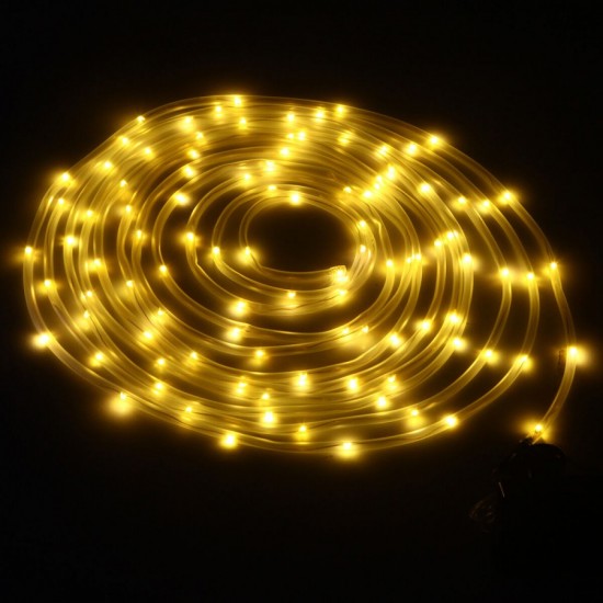 Lichterschlauch 100M mit 1000 LEDs, Röhrenlicht mit Warm Licht, Strombetrieben, für Außen