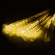 Solar Lichterkette Meteorschauer 3M mit 10 Regenlichter mit 360 LEDs, Warm Licht, für Außen