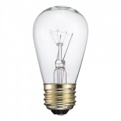 Glühbirne mit Filament S14, E27, 11W, Glas, Dimmbar, Warm Licht, für Außen