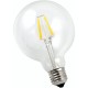 Große LED-Lampe G95, E27, 4W, Kunststoff, Dimmbar, Warm Licht, für Außen