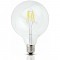Große LED Lampe G125, E27, 4W, Glas, Dimmbar, 75lm/W, Warm Licht, für Außen
