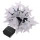 Solarlichterkette 4,5M mit 20 Sternen-LEDs, Schwarzes Kabel, Warm Licht