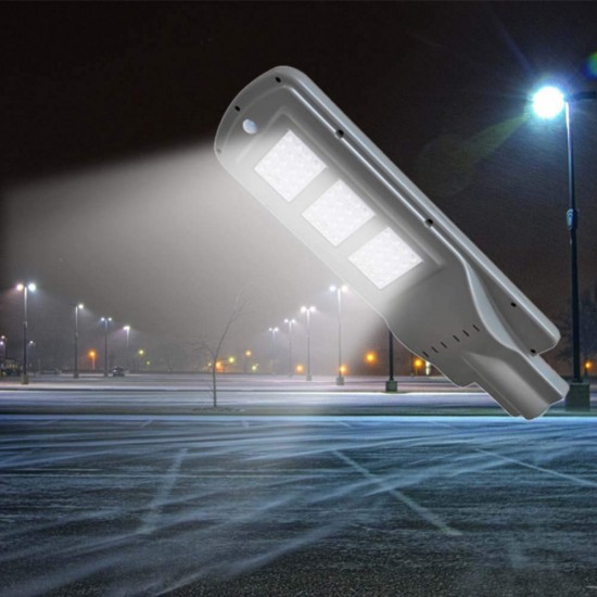 Solarlampe für Dämmerungsstraße und Bewegungsmelder 60W, Kaltes Licht, für Außen