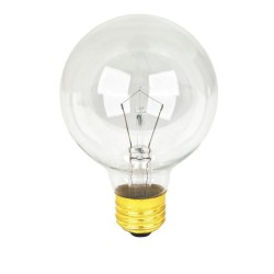 Glühlampe G50 Incandescent, E12, 7W, Glas, Dimmbar, Warm Licht, für Außen