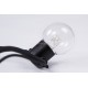 Lichterkette 10M mit 20 LED-Lampen, Schwarzes Kabel, Natürliche Licht, Verbindbar 1000M, für Außen
