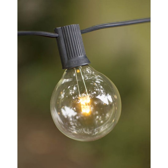 LED-Leuchtmittel G50, Kunststoff, E12, 1W, Warm Licht, für Außen