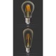 LED Leuchtmittel mit 4 Filament ST64, E27, 4W, Glas, Warm Licht, für Außen