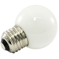 Mattweiß LED Lampe G60, E27, 3W, Kunststoff, Dimmbar, Warm Licht, für Außen