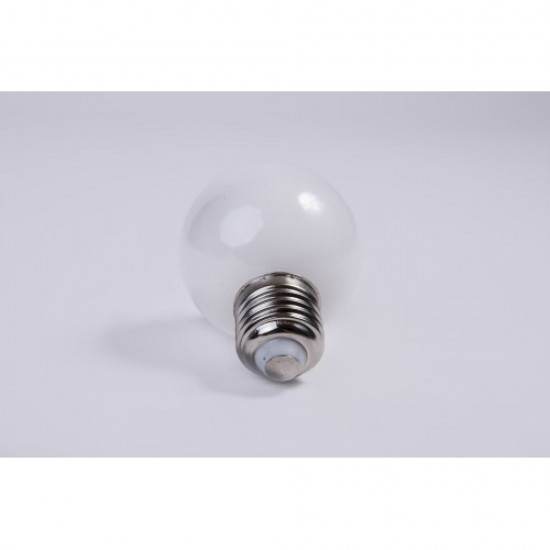 Mattweiß LED Leuchtmittel G60, E27, 3W, Kunststoff, Dimmbar, Warm Licht, für Außen