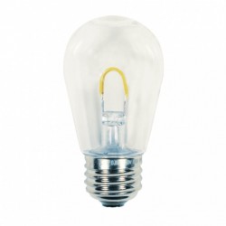 Leuchtmittel mit ''U'' LED S14, E27, 1W, Kunststoff, Dimmbar, Warm Licht, für Außen