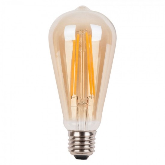 Leuchtmittel LED Filament ST64, E27, 4W, Ombre Glas, Warm Licht, für Außen
