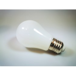 LED-Leuchtmittel Mattweiß A60, E27, 3W, Dimmbar, Kunststoff, Warm Licht, für Außen