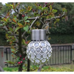LED Solar Leuchtmittel mit Mehrfarbige Leuchten, Hängelaterne für Garten, Warm Licht, für Außen