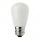 Mattweiß LED Birne S14, E27, 1W, Kunststoff, Dimmbar, Warm Licht, für Außen