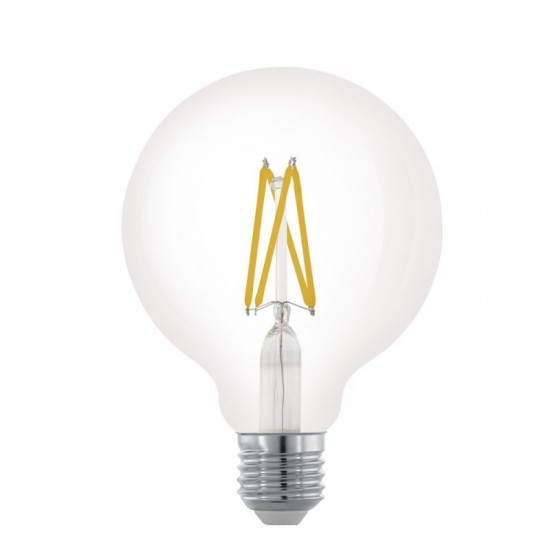 Große LED-Lampe G95, E27, 4W, Kunststoff, Dimmbar, Warm Licht, für Außen