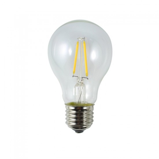 Leuchtmittel LED-Birne A60, E27, 2W, Kunststoff, Dimmbar, Warm Licht, für Außen